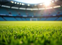 Telecronaca sportiva che racconta una partita di calcio