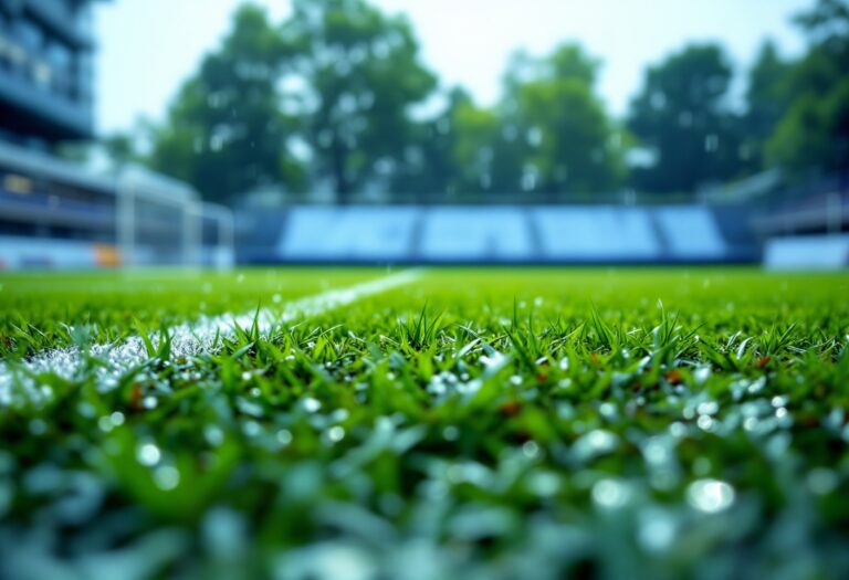 Giocatori di calcio eseguono gesti tecnici durante una partita