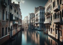 Venezia durante la Seconda guerra mondiale con simboli di resistenza