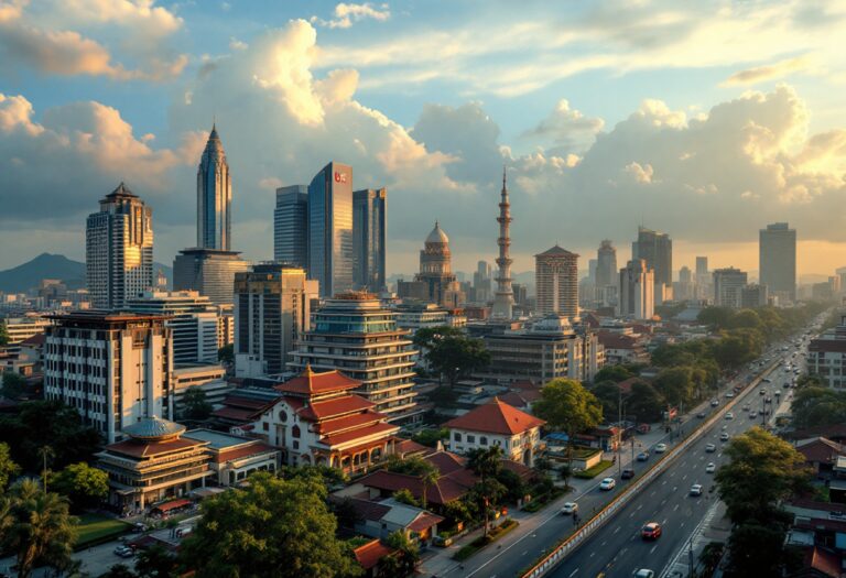 Mappa dell'Indonesia evidenziata nel contesto geopolitico