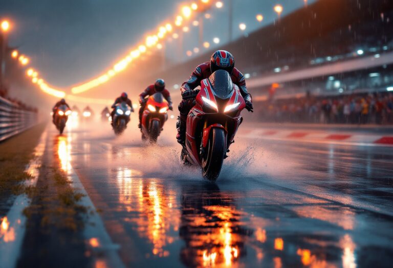 Motociclisti in azione durante l'apertura a Mantova