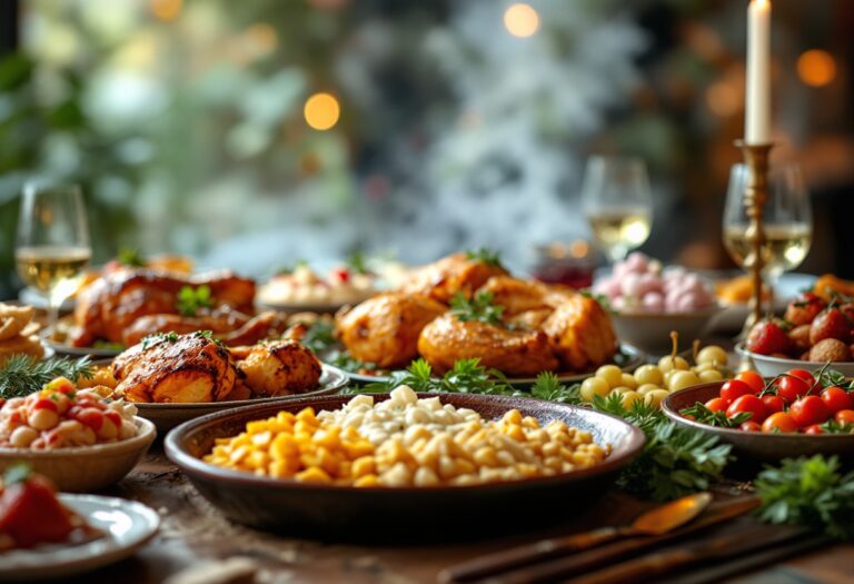 Immagine di piatti tradizionali delle festività
