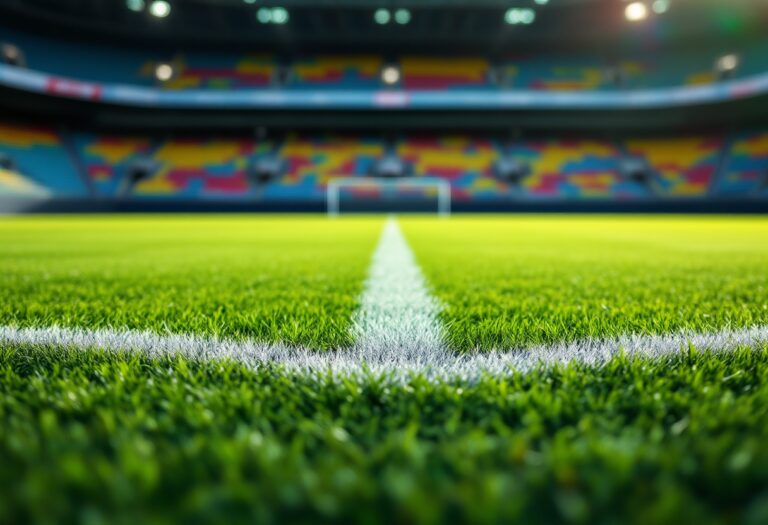 Giocatori di calcio italiano in collaborazione durante una partita