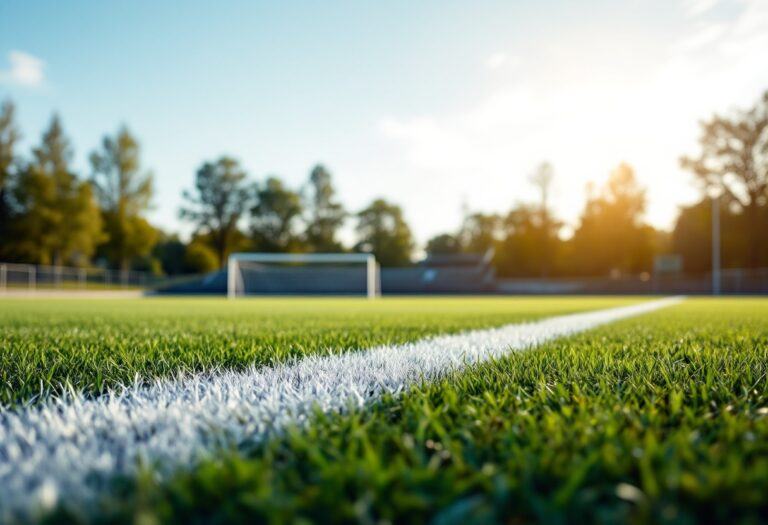Giovani calciatori italiani in azione sul campo