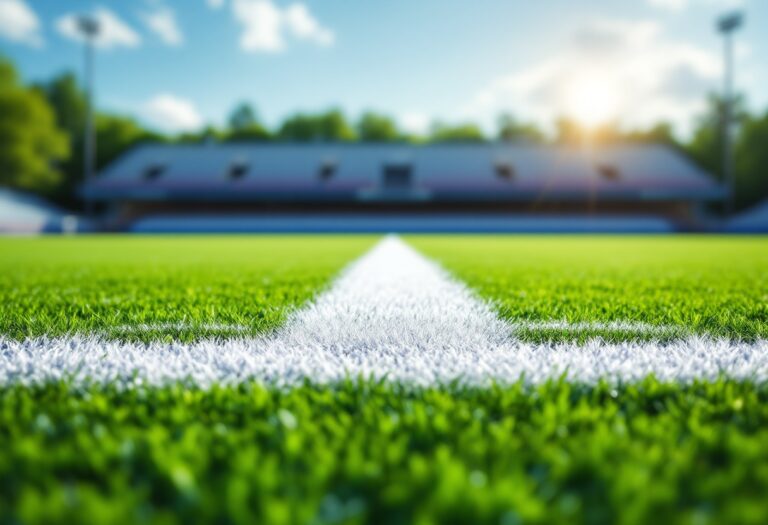 Giocatori Vigor e Recanatese in campo durante il derby