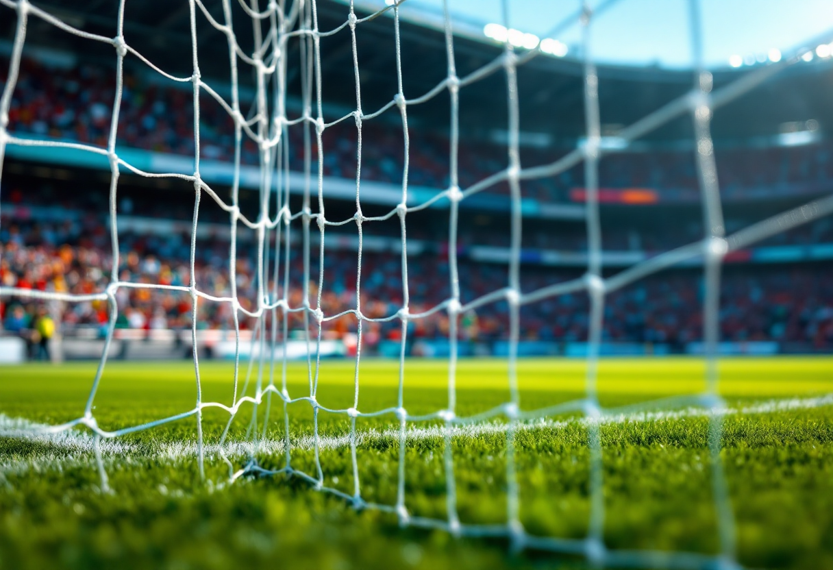 Giocatori francesi festeggiano la vittoria ai rigori