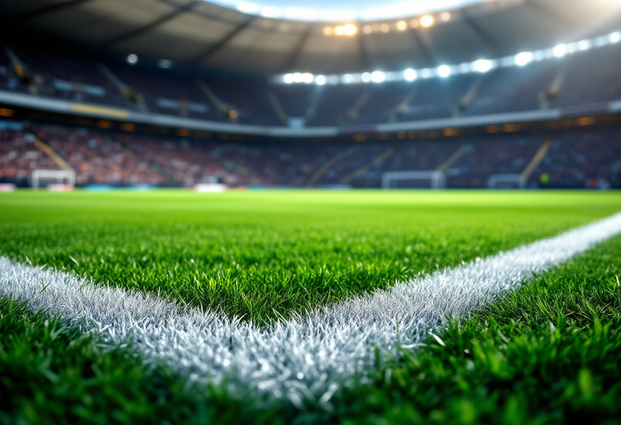Giocatori italiani e tedeschi in azione durante la partita
