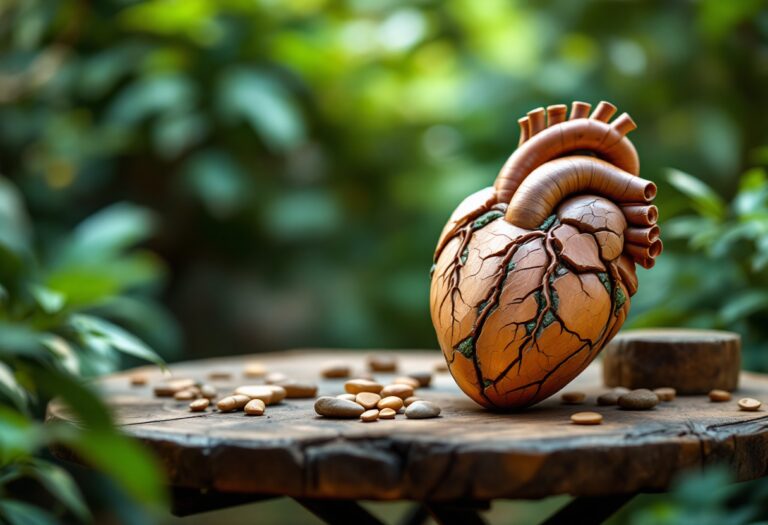 Anziano che controlla la salute cardiovascolare