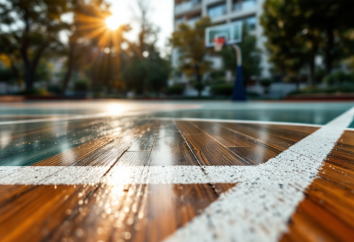 Giocatori del CUS Pisa durante una partita di basket
