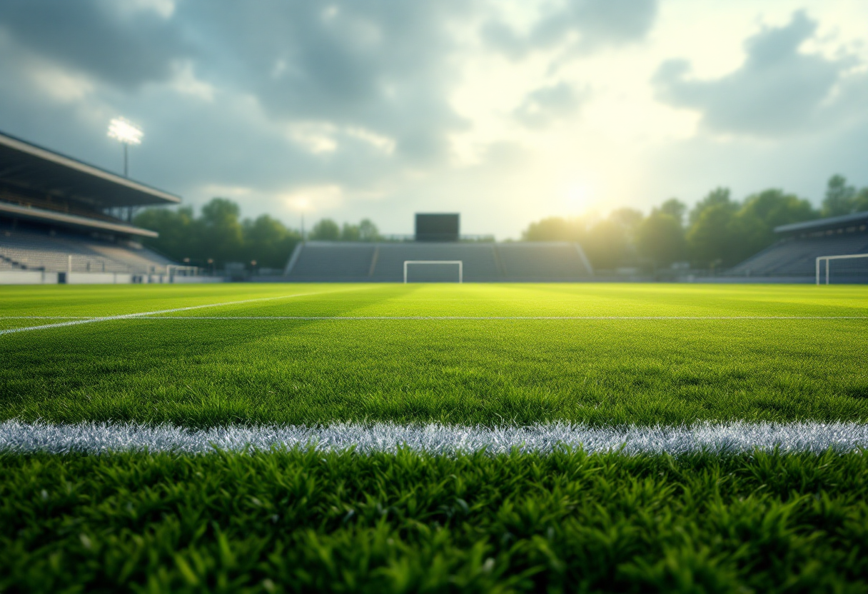 Giocatori di Empoli e Venezia in campo durante il pareggio