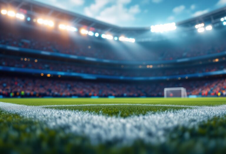 Giocatori di Juventus e Lecce in azione durante la partita