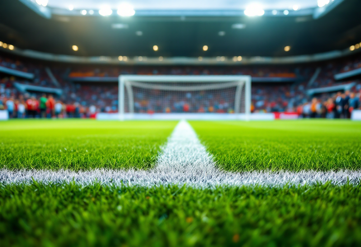 Real Madrid e Arsenal in campo durante il pareggio