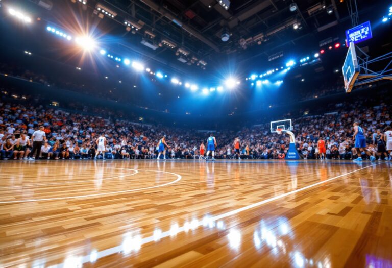Reggio Emilia in azione contro Malaga nella semifinale di BCL