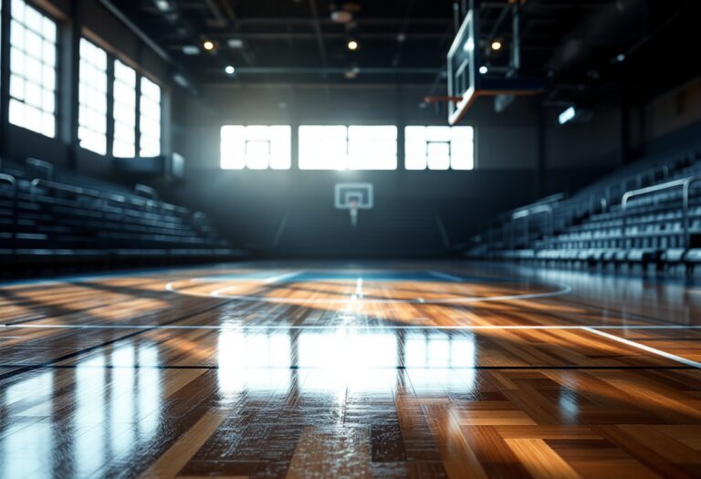 Giocatori di Unahotels festeggiano la vittoria contro Givova Scafati
