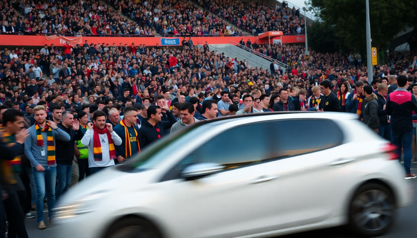 incidente pre partita a barcellona auto investe tifosi 1747381860