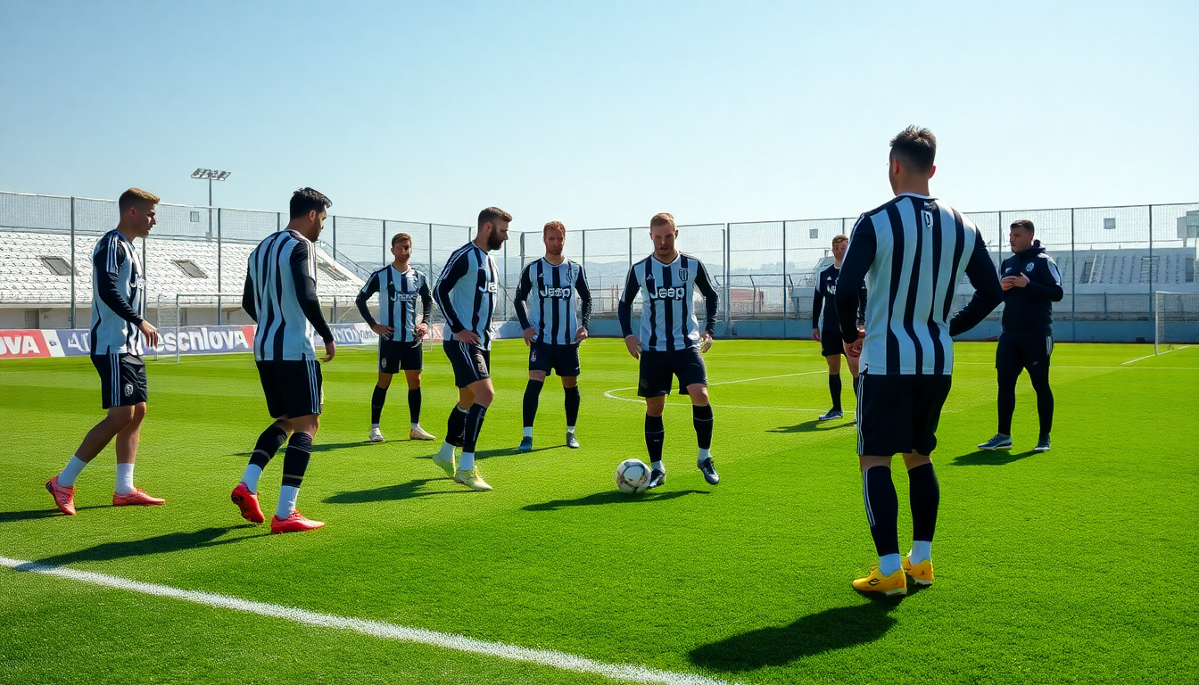la juventus si prepara per la sfida contro ludinese con un 4 4 2 1747550758
