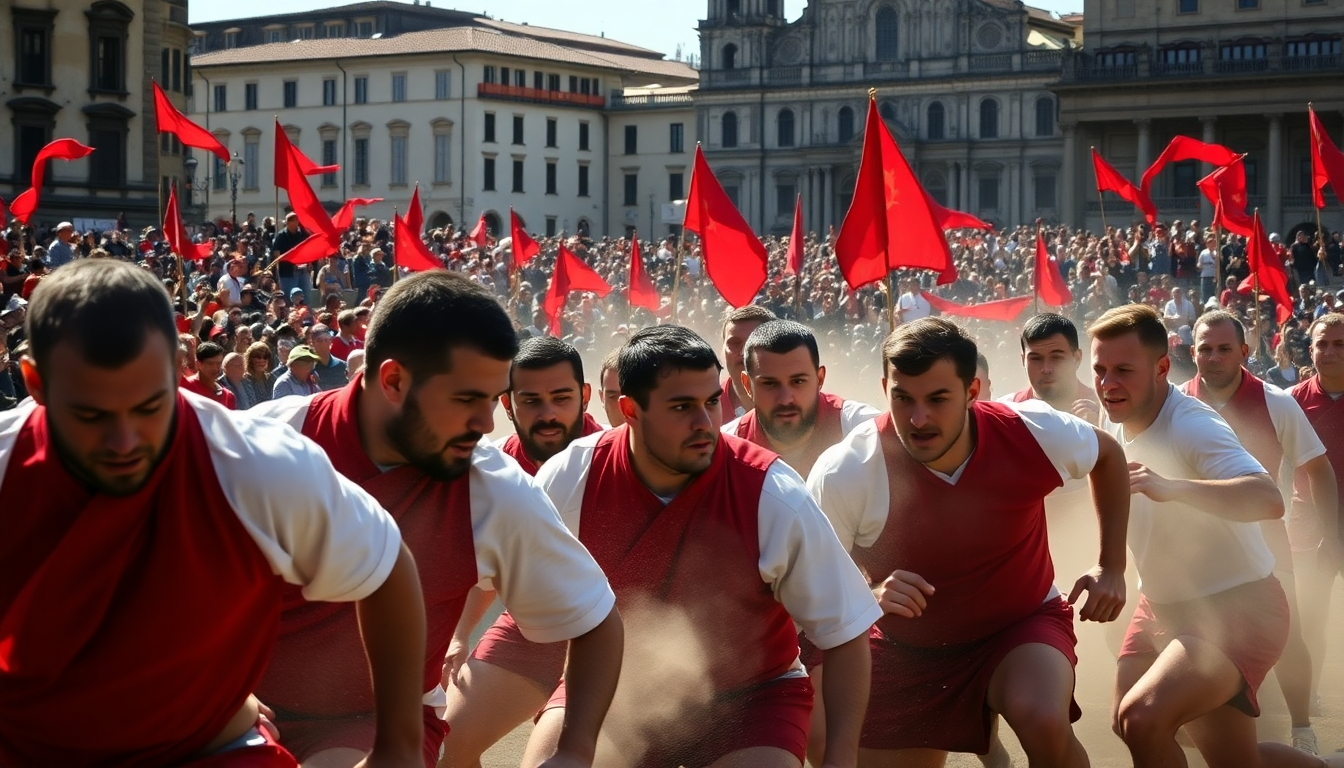 calcio storico i rossi di santa maria novella conquistano il secondo titolo consecutivo 1751208127