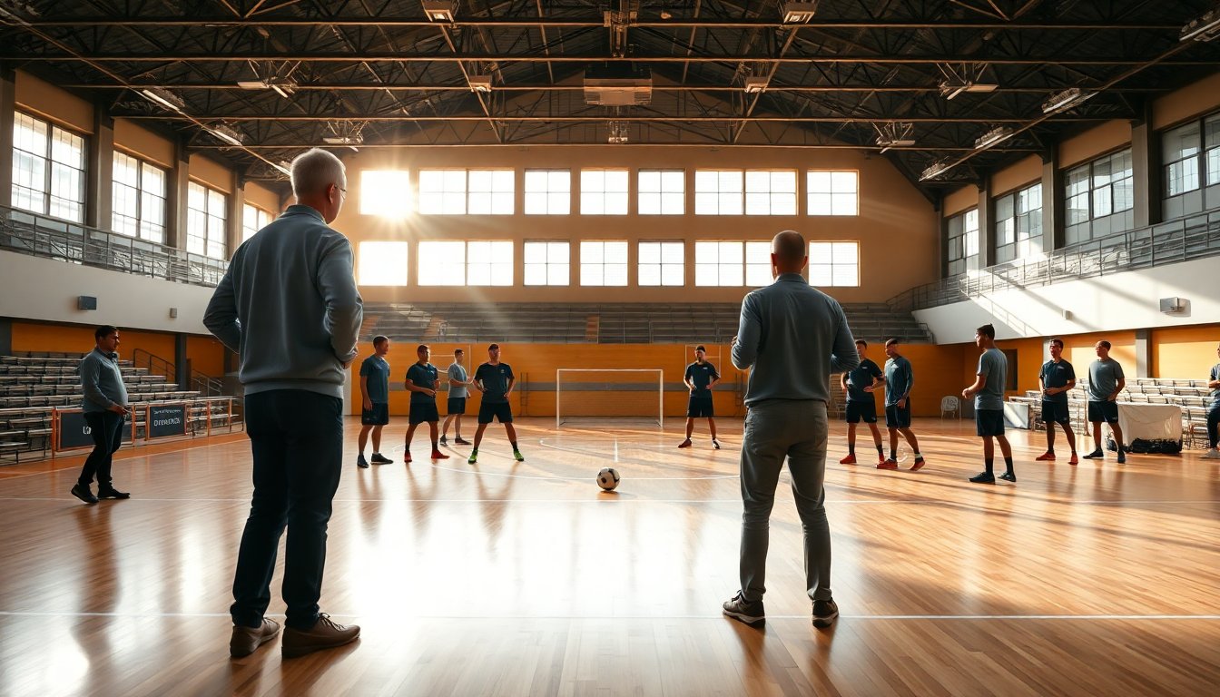 Clinic a Pesaro con Samperi, Mullor Cabrera e Jorge Braz durante la Final Four